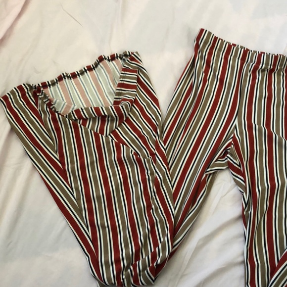 Stretchy striped pants - Picture 2 of 2